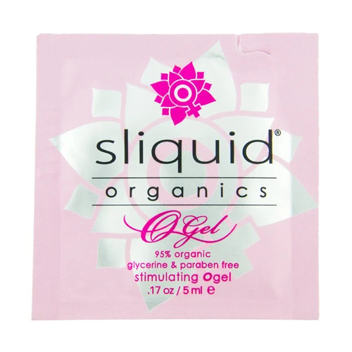 Organics O Gel Stimulating Arousal Gel product image Sliquid Organics O Gel single sample packet 0.17 oz
