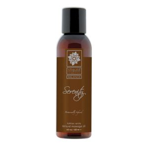 Sliquid Organics Massage Oil Serenity Tahitian Vanilla (7896185340146)