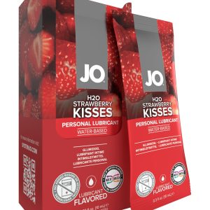 JO H2O Foil Display Box - Strawberry - Lubricant 0.34 floz / 10 mL (7693474070770)