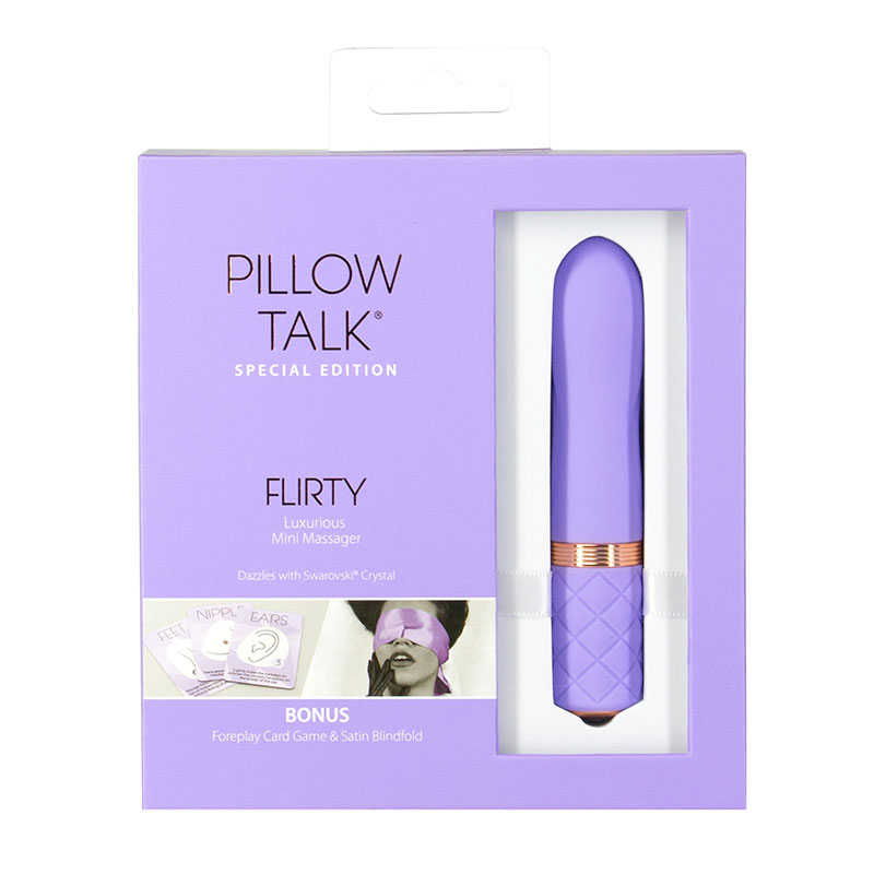 Pillow Talk Special Edition Mini Bullet Massager in Purple – Product Packaging