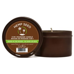 Round Tin Massage Candle Naked in the Woods 6.8 oz (7859993673970)