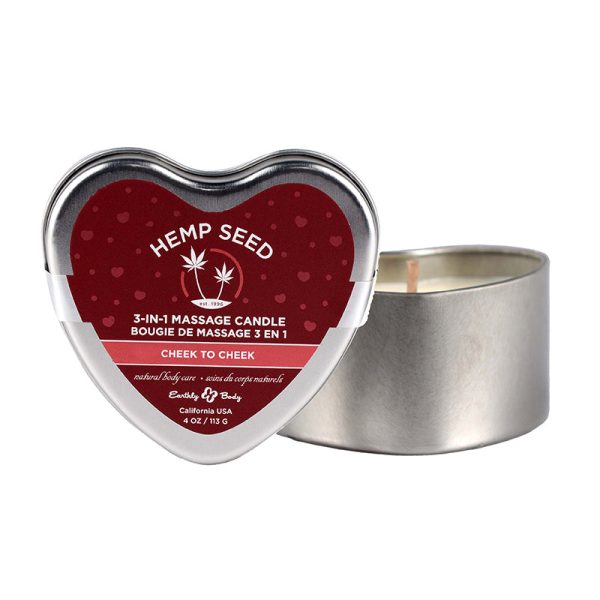 Valentine’s Day Heart Tin Massage Candle Cheek to Cheek (7857509335282)
