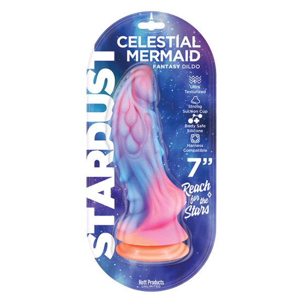 Hott Products - 7” Stardust Celestial Mermaid Silicone Dildo (7978363158770)