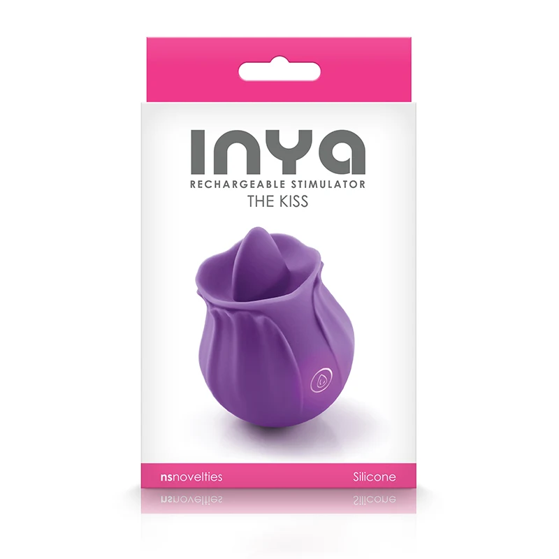 The Kiss by INYA Air Technology Stimulator in Purple and Teal