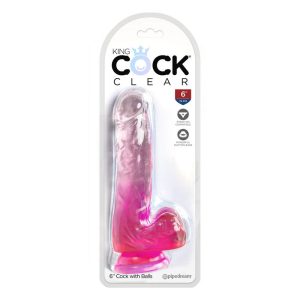 Pipedream - King Cock 6” with Balls - Pink (7941970460914)