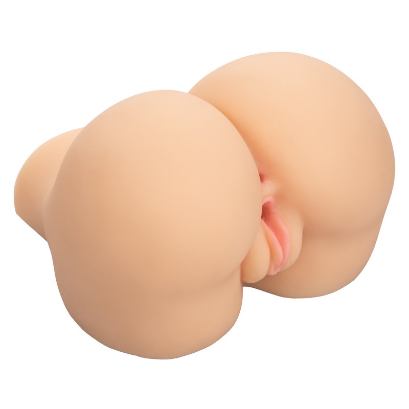 stroke it bbl booty dual channel masturbator ivory side profile angle