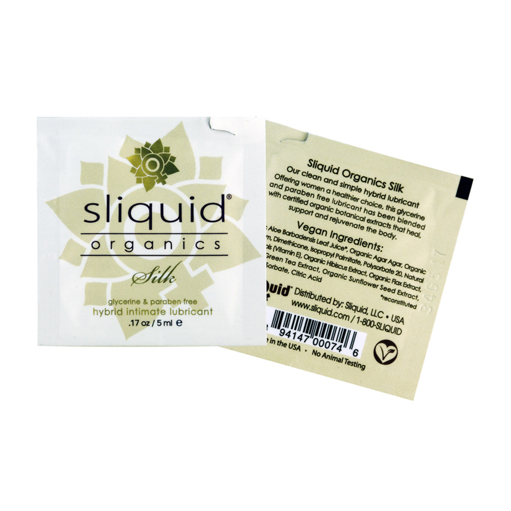 Organic Silk Pillow Pack Front View and Back View