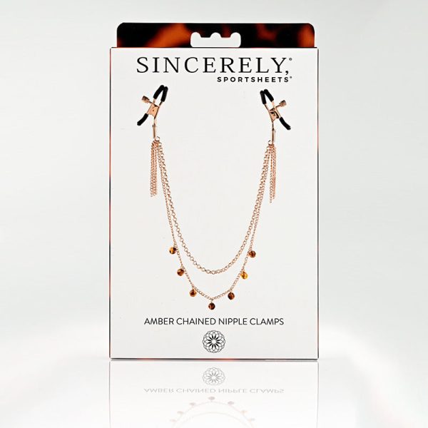 Sincerely Amber Chain Nipple Jewelry (7848832106738)