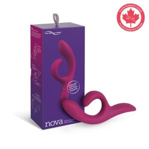 We-Vibe Nova 2 Flexible Rabbit Vibrator in Midnight Blue and Pink