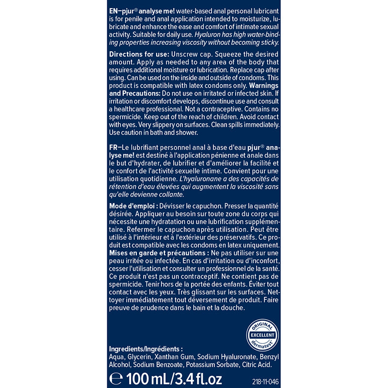 Analyse Me! Water-Based 100 ml (7659085267186)