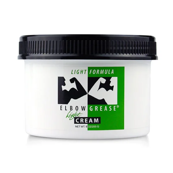 Elbow Grease Light Cream lubricant bottle – lightweight cream formula