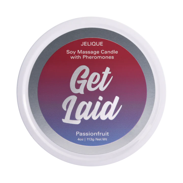 SOY MASSAGE CANDLE GET LAID PASSION FRUIT 4 FL OZ (7616202473714)