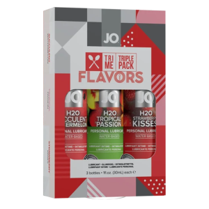 JO Tri-Me Triple Pack - Flavors - Various - Lubricant 1 floz / 30 mL (7616196673778)