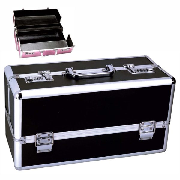 Large Lockable Vibrator Case Black (7709424713970)