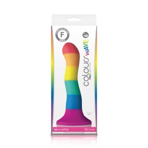Colours Pride Edition 6″ Rainbow Wave Dildo (7674274480370)