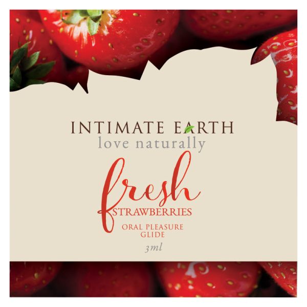 Flavored Lubricant Foil Pac Fresh Strawberries 3 ml (7777590313202)