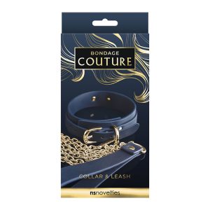 N S Novelties - Bondage Couture Collar & Leash -
Blue (7931154628850)