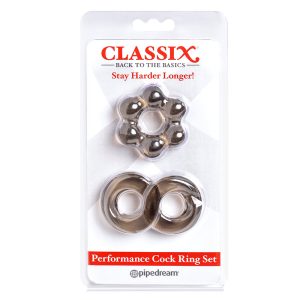 Performance Cock Ring Set Black (7824720101618)