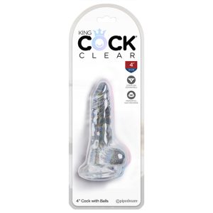 King Cock Clear 5″ Cock With Balls (7780818518258)