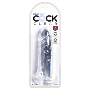 King Cock Clear 6″ Cock (7864510972146)