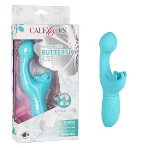 California Exotics Rechargeable Butterfly Kiss Blue