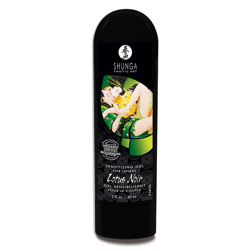Shunga Lotus Noir Sensitizing Gel – Organic Stimulation (60ml) - Image 2