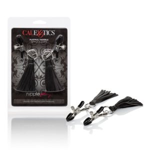 Playful Tassels Nipple Clamps Black (7681168474354)