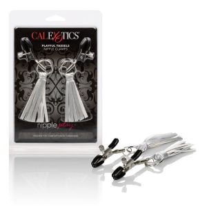 Playful Tassels Nipple Clamps Silver (7681204322546)