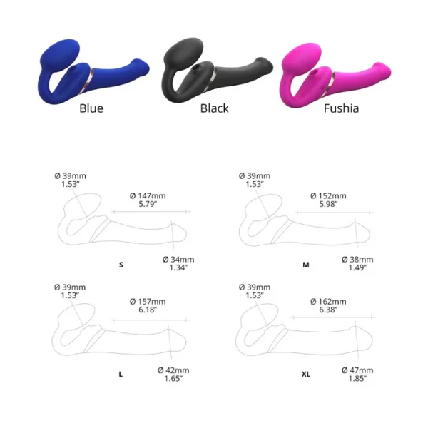 Strap-on-me® Multi Orgasm Bendable STRAP-ON Night Blue - Image 7