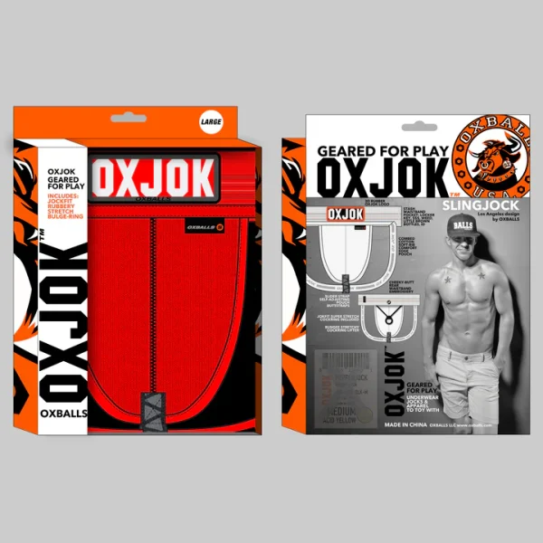 OXBALLS Slingjock Upthrust Slider-Strap Jock Red Hot - Image 13