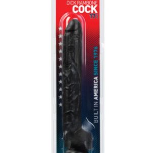 Doc Johnson Dick Rambone Cock: White & Black Options - Black