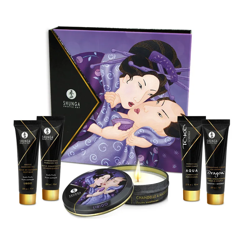 Shunga Romantic Getaways Geisha's Secret mini gift set with 5 products