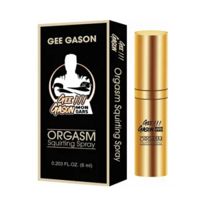 GE GASON Orgasm Squirting Spray in Premium Gold and Black Bottle