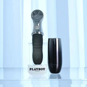 playboy bon voyage tapping vibrator with chrome travel case
