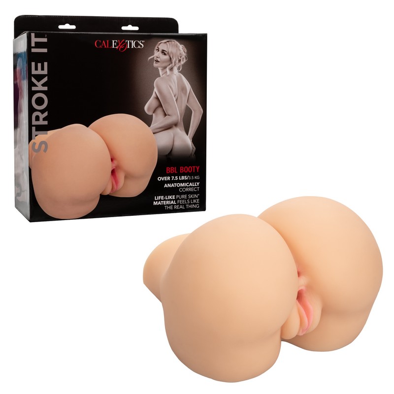 stroke it bbl booty ivory masturbator packaging and product display