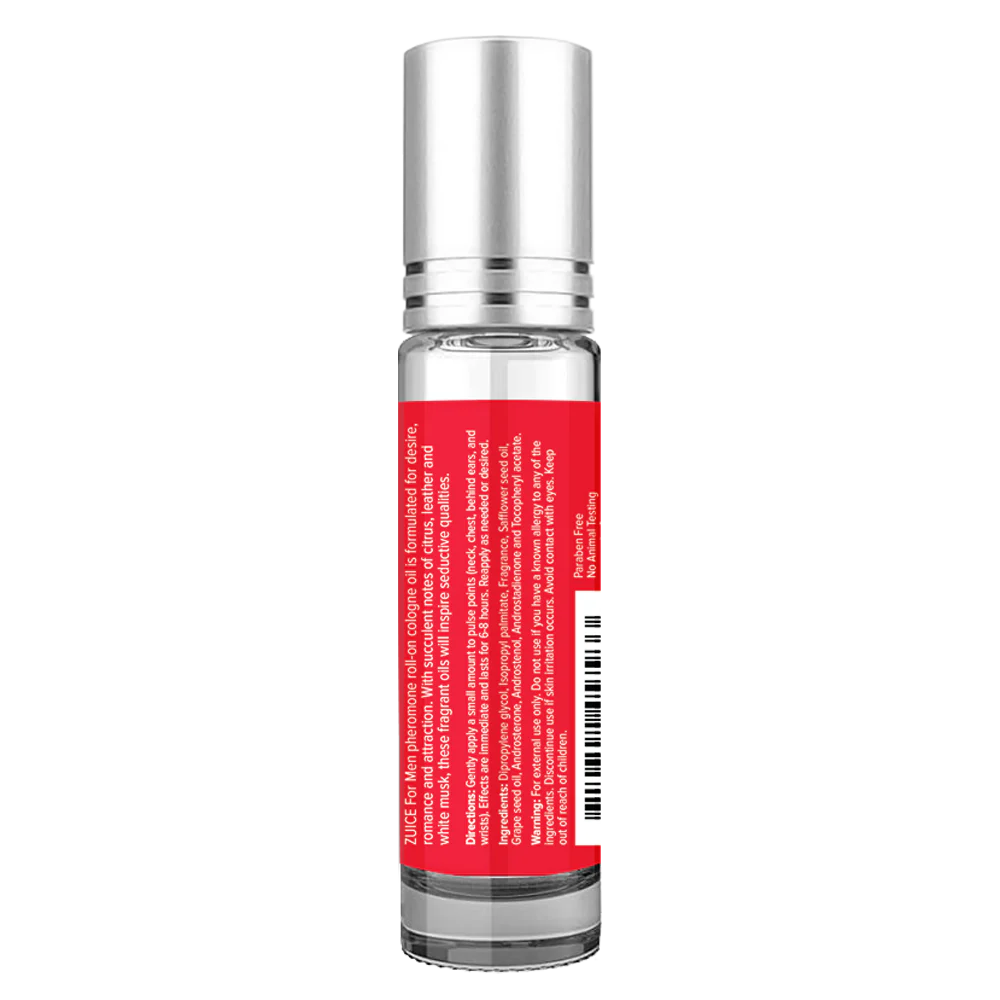 Pheromone-infused, Travel-ready roll-on, Cruelty-free, Long-lasting fragrance oil
