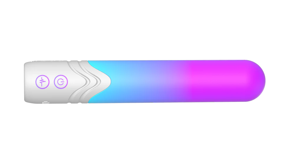 Illumination THE Bullet App Controlled LED Vibrator product image Illumination THE Bullet app controlled led vibrator cycling through a spectrum of custom RGB neon colors