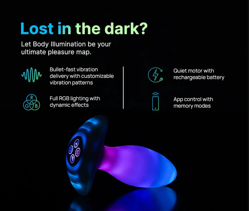 Illumination THE Plug App Controlled LED Butt Plug product image Illumination THE Plug App Controlled LED Butt Plug - Image 10