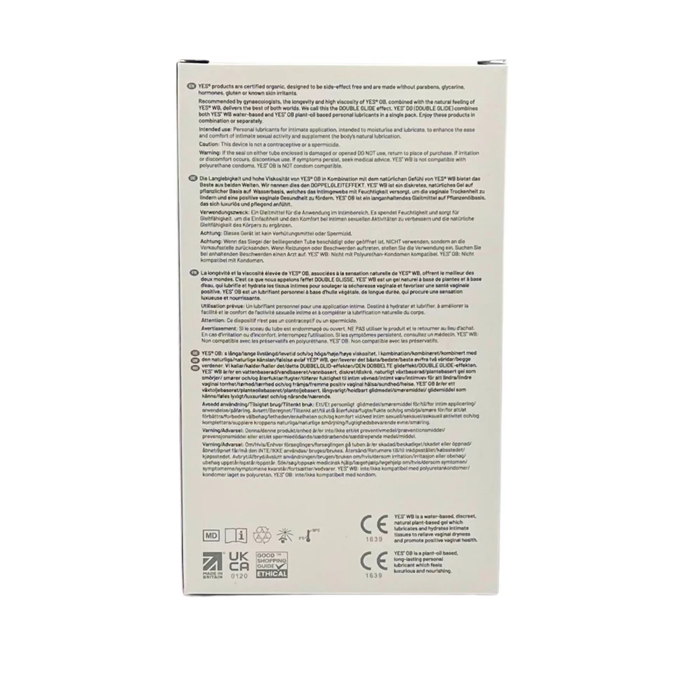YES DG Double Glide Organic Lubricant Pack (WB & OB) - Image 3