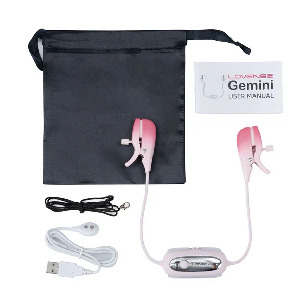gemini-vibrating-nipple-clamps-full-kit-with-user-manual-usb-cable-and-storage-pouch