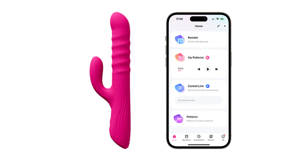 Lovense Velvo App-Controlled Beaded Rabbit Vibrator - Image 5