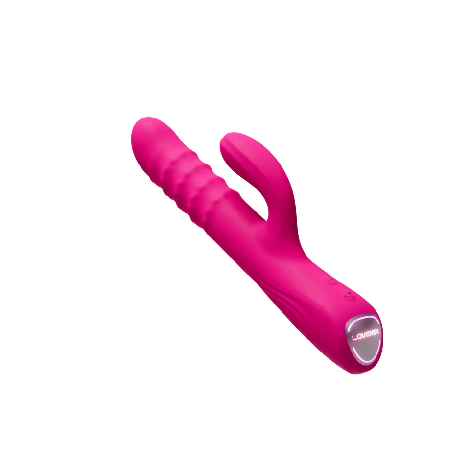Lovense Velvo App-Controlled Beaded Rabbit Vibrator - Image 2
