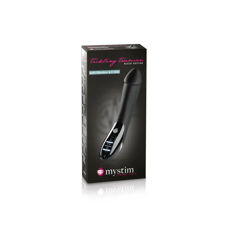 Mystim Tickling Truman Black Edition + Goldfather Bundle product image Official Mystim Tickling Truman retail box packaging with German e-stim and vibration branding