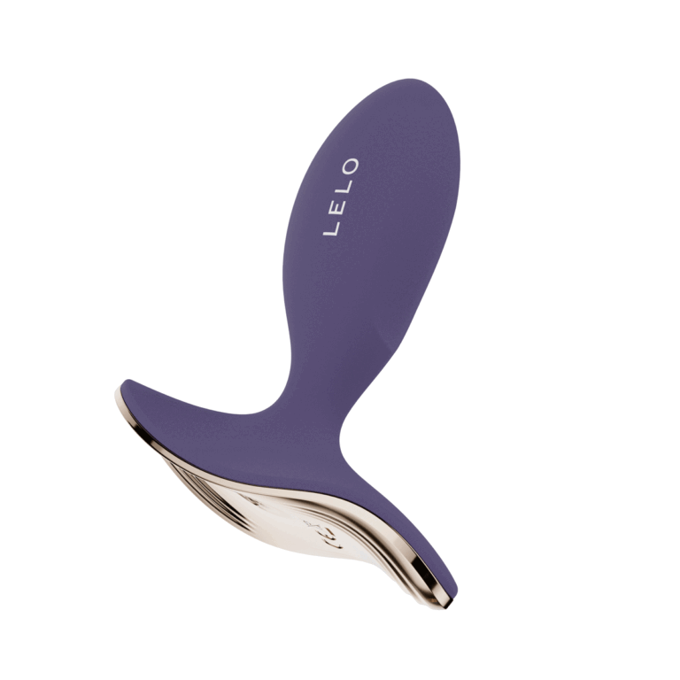 LELO SURFER™ 2 App-Controlled Vibrating Anal Plug product image Side angle view showcasing the ergonomic curved shape and smooth silicone texture of the LELO SURFER 2.
