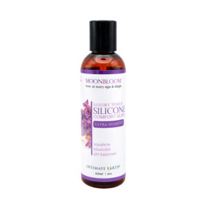 Silicone personal lubricant intimate earth moon bloom 120ml bottle