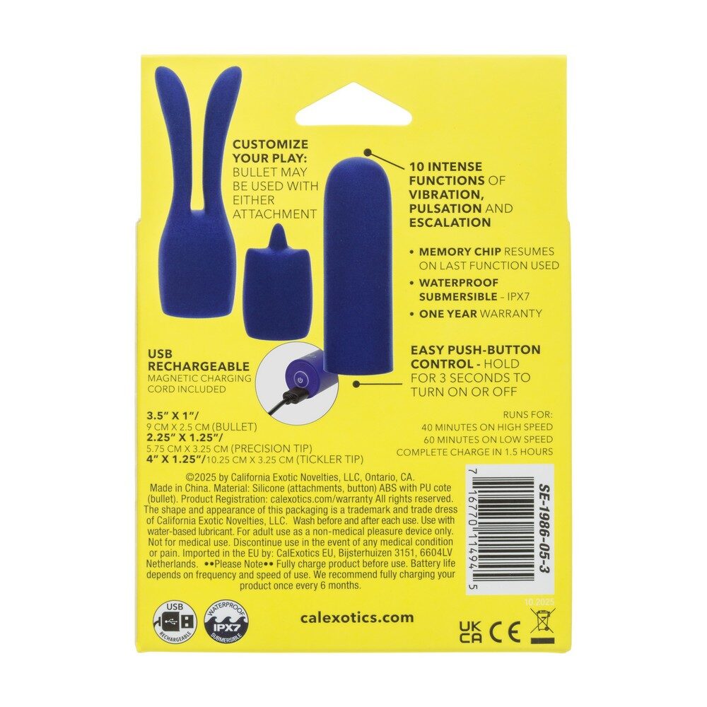 Exotics Pleasure Kits Collection product image Temptation pleasure kit packaging back view with product details