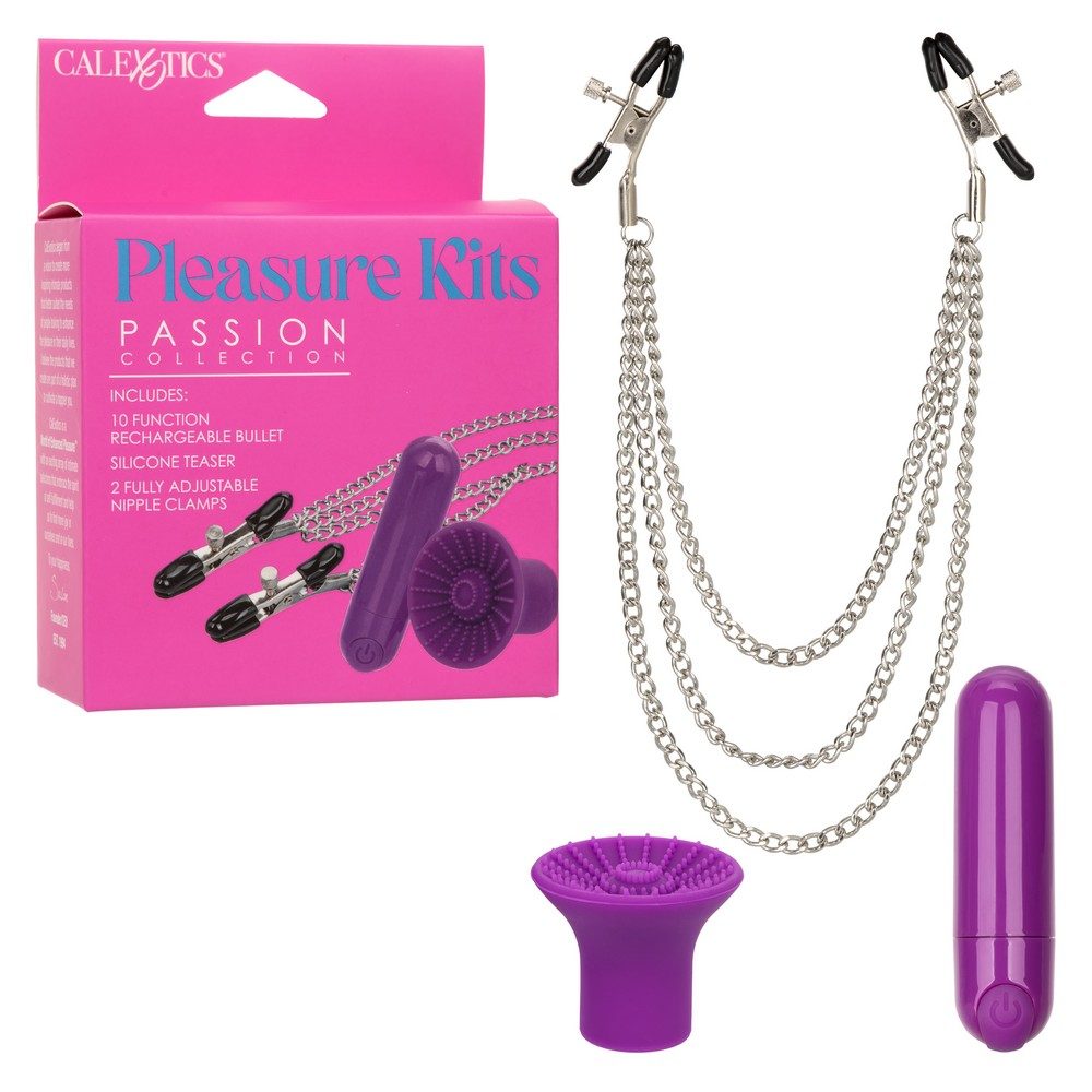 Exotics Pleasure Kits Collection product image Exotics Passion Pleasure Kit packaging and contents