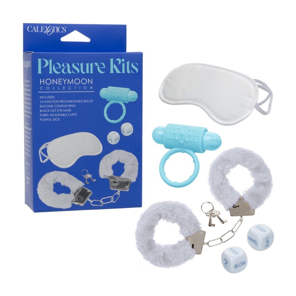 Exotics Pleasure Kits Collection product image CalExotics Honeymoon Pleasure Kit packaging and contents