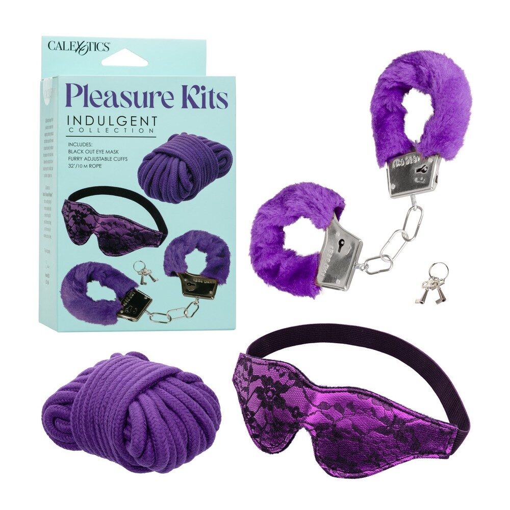 Exotics Pleasure Kits Collection product image CalExotics Indulgent Pleasure Kit packaging and contents