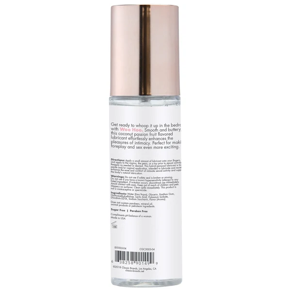 Woo Hoo Coconut Passion Flavored Personal Lubricant (4.4oz) product image Woo Hoo Coconut Passion Flavored Personal Lubricant (4.4oz) - Image 3